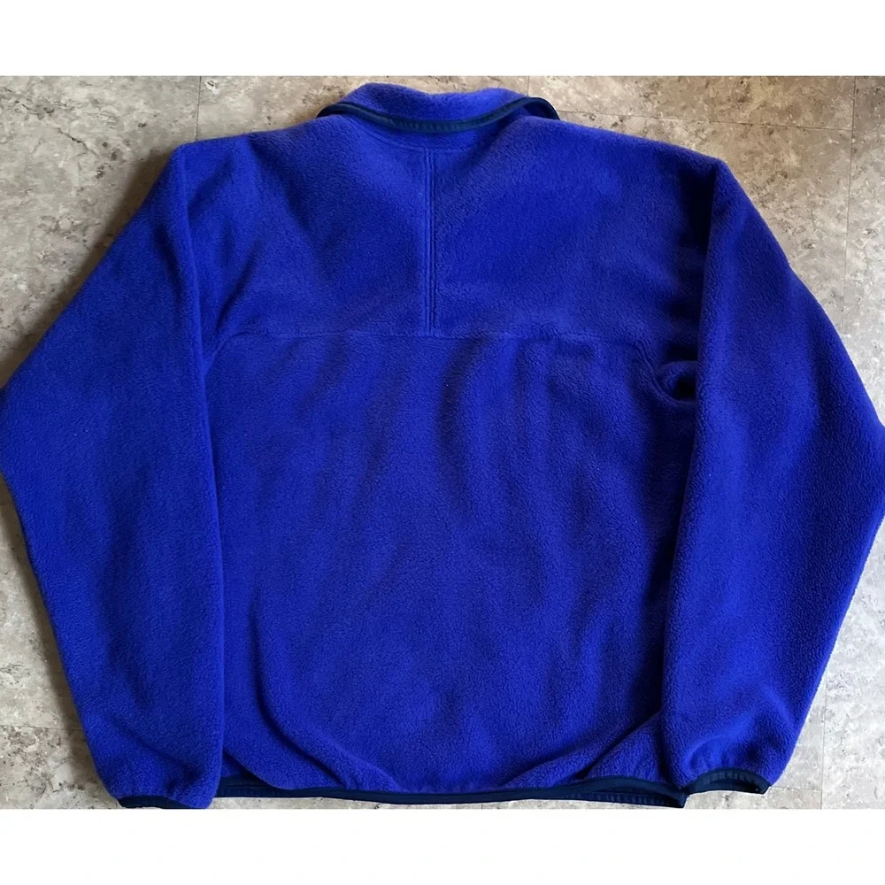 Vintage Patagonia Synchilla Fleece Jacket Mens 13/14 Blue Full Zip Made in USA - Picture 3 of 9